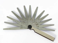 Jauges d'&eacute;paisseur, 13 pi&egrave;ces, 0,05 &agrave; 1,00