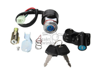 Kit serrure de contact d'allumage avec bloque guidon et serrure selle, convient pour Skyteam Dax