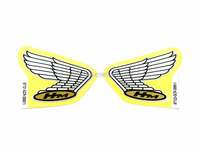 Autocollant aile Honda, jeu de lignes argent&eacute;es gauche et droite, d'origine Honda