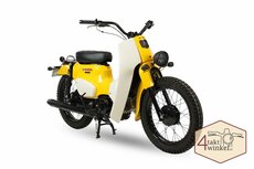 Honda C50, Custom, Jaune, VENDU