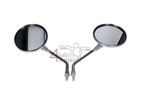 Jeu de r&eacute;troviseurs, universel, filetage m8, rond produit de 2&egrave;me chance