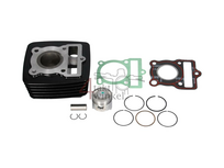 Kit cylindre, avec piston et joint, 50cc, 39mm aluminium, vertical, Mash, noir