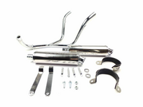 Pot d'&eacute;chappement sportif, dessous, double, Skyteam PBR