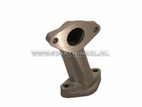 Pipe d'admission 20mm, col de cygne, bride large