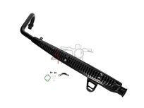 Echappement sportif, en haut, trompette, acier inox, ST125 Dax, r&eacute;f. JB04xxxx, noir