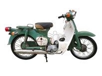 VENDU! Honda C50 OT Japanese, green, 1047 km