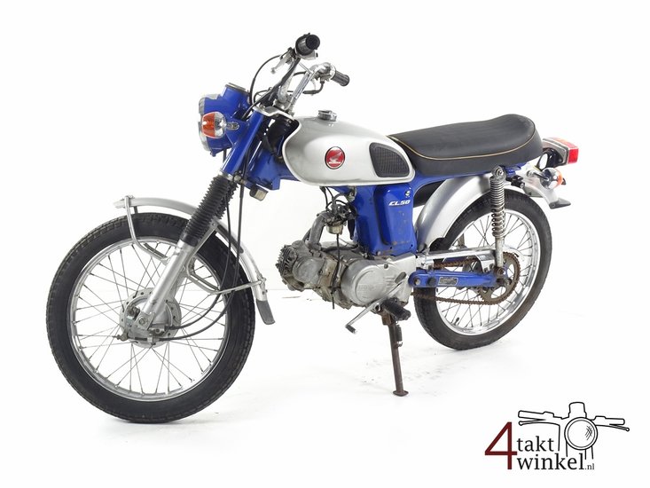 Honda CL50, Scrambler, Blue, 8163km, with papers