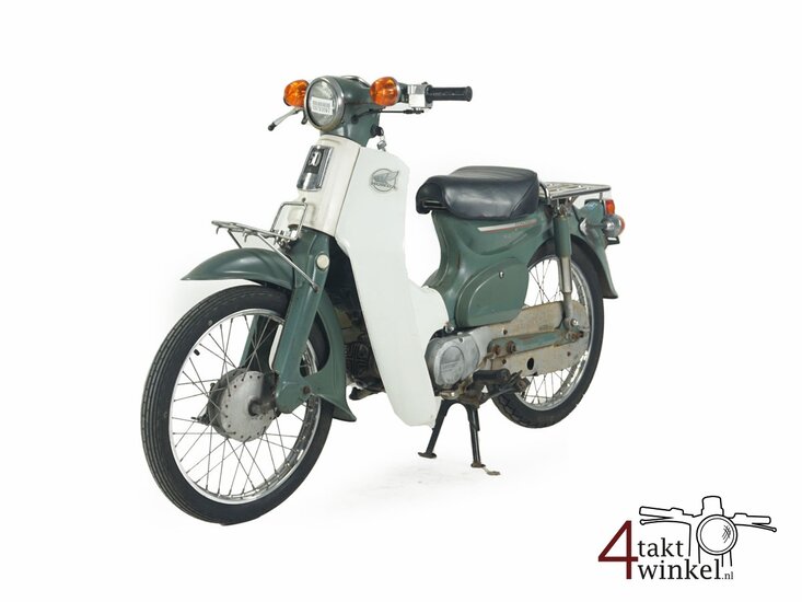 VENDU! Honda C50 6v, green, 13308km