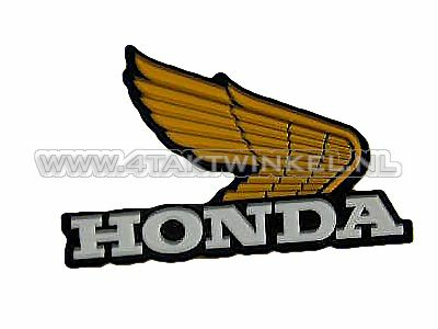 Autocollant aile &amp; Honda jaune droite, d&#039;origine Honda