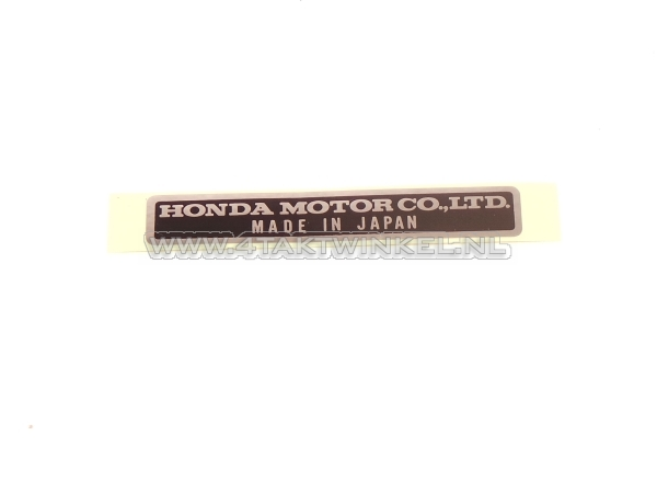 Autocollant Made in Japan, d&#039;origine Honda