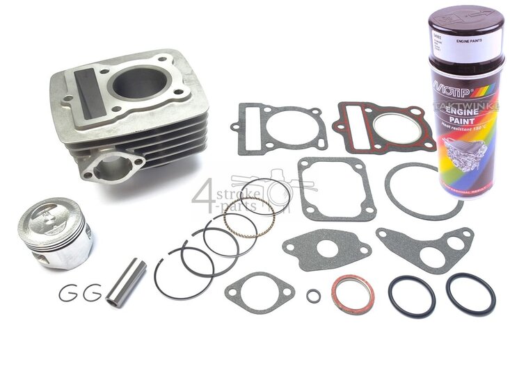 Kit de cylindre, avec piston, 70cc, Mash, Orion, Zhenhua, y compris une bombe a&eacute;rosol noire