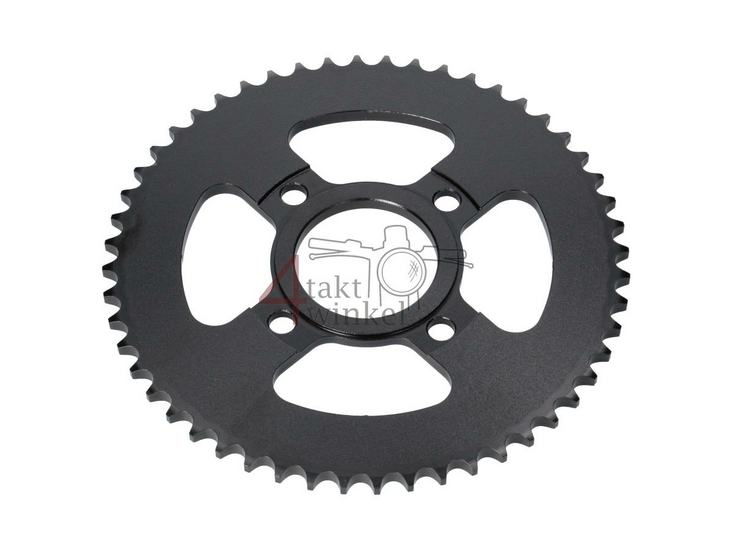 Pignon arri&egrave;re Mash Fifty, 52 dents, cha&icirc;ne 428, noir