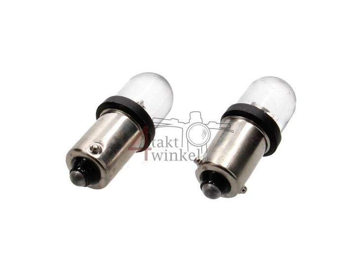 Ampoule BA9s, simple, 12 volts, LED, par paire