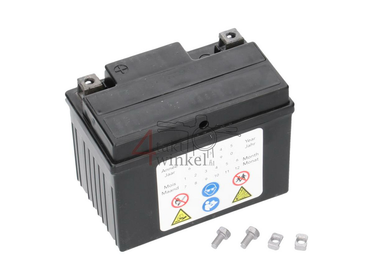 Batterie 12 volts 5 amp&egrave;res Landport, SLA12-4.&nbsp;Taille = 4 amp&egrave;res CTX 4L-BS