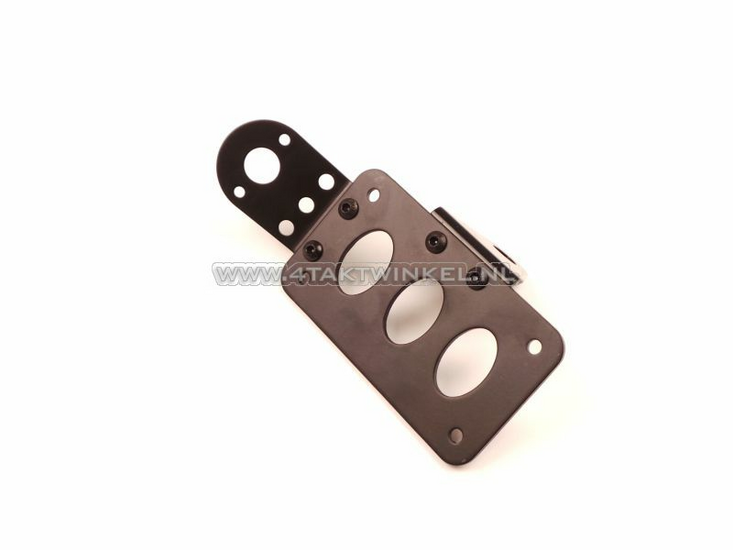 Support de plaque d'immatriculation, pour montage lat&eacute;ral