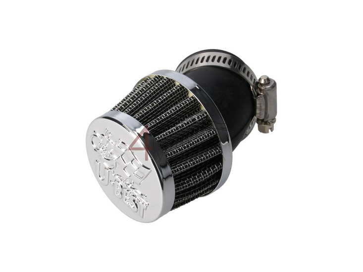 Filtre &agrave; air / cornet 35mm, 45 degr&eacute;s, Chrome, U-best