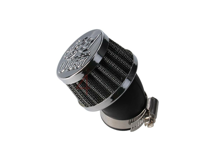 Filtre &agrave; air / cornet 35mm, 45 degr&eacute;s, Chrome, U-best