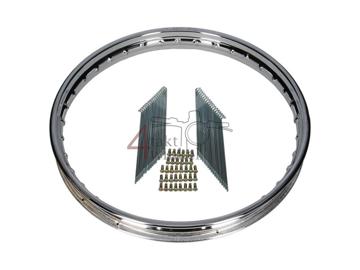 Jante et kit de rayons, 17" 1.40, C50, CD50h, roue avant, qualit&eacute; A