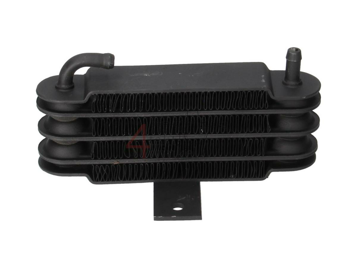 Radiateur d'huile, 4 rangs, raccord tuyau, noir