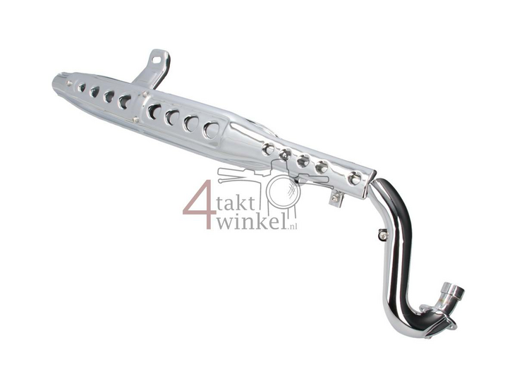 Pot d'&eacute;chappement standard, chrome, convient pour Skyteam Dax