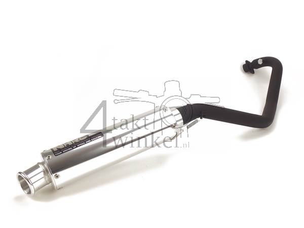 Pot d'&eacute;chappement sportif, dessous, NHRC, aluminium, euro-4