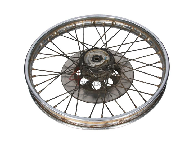 Roue avec disque de frein, CB50j, origine Honda, produit utilis&eacute;
