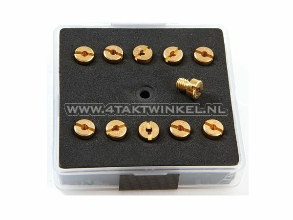 Jeu de gicleurs, m5 Keihin large, tailles 100 &agrave; 122