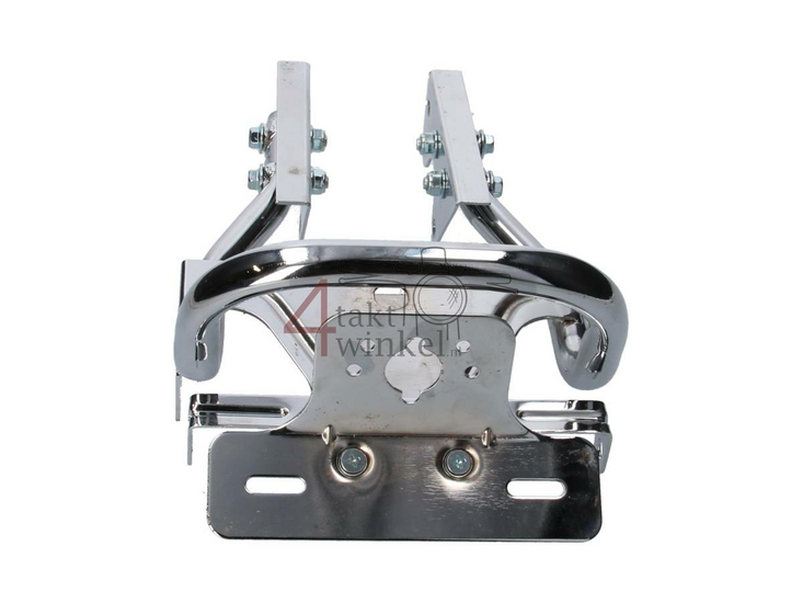 Porte bagage Monkey barre de maintien, avec support de lampe, chrome, produit de 2&egrave;me chance