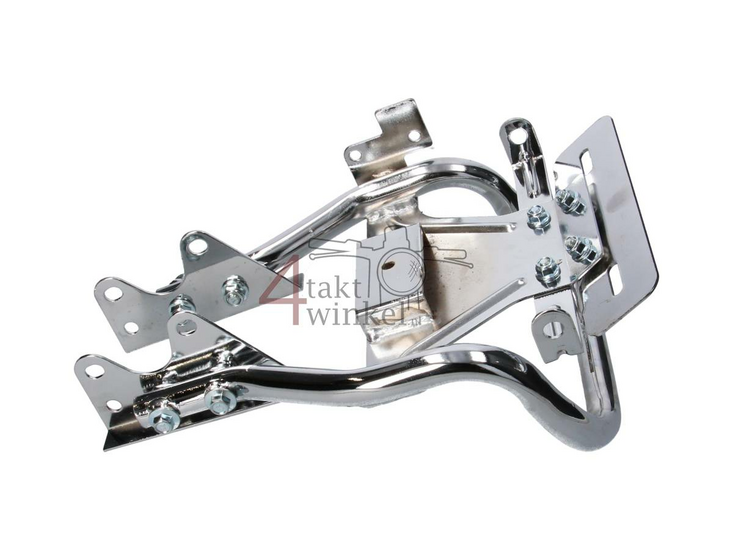 Porte bagage Monkey barre de maintien, avec support de lampe, chrome, produit de 2&egrave;me chance