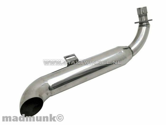 Pot d'&eacute;chappement sportif, dessous, simple, drag pipe, &eacute;pais