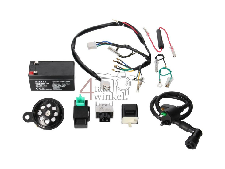 Kit de connexion CDI et 12 volts inclus pour conversion cyclomoteur 6 volts