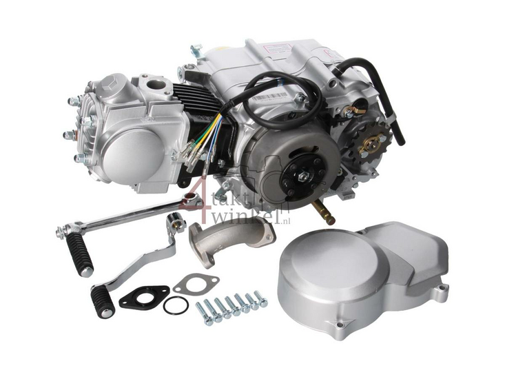 Moteur, 50cm3, embrayage manuel, Lifan, 4 vitesses, argent