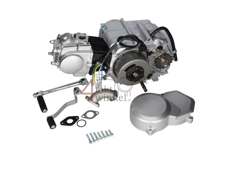 Moteur, 50cm3, semi-automatique, Lifan, 4 vitesses, argent