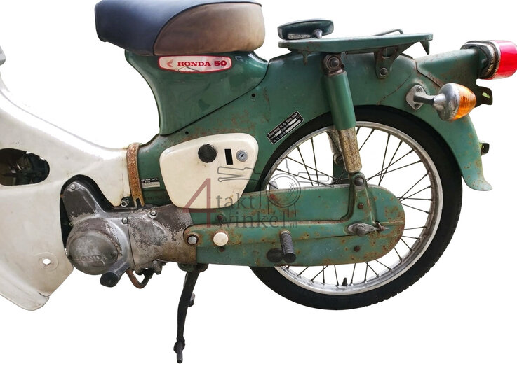 VENDU! Honda C50 OT Japanese, green, 1047 km