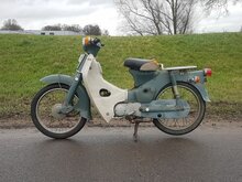 Honda C50 OT Japanese, green, 1047 km