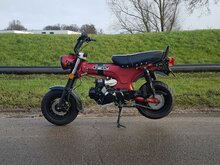 VERKOCHT ! Skyteam, 50cc, Dax, 4680km, rood, EFI