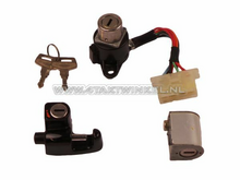 Kit serrure de contact d&#039;allumage, C50 K1 + bloque guidon + antivol de casque, d&#039;origine Honda