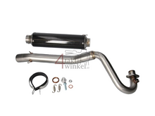 Pot d'&eacute;chappement sportif, UP, acier inoxydable / carbone