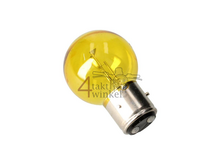 Phare BA21D, double, 12 volts, 35-35 watts, Dax 3 pieds, jaune