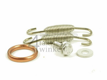 Pot d'&eacute;chappement sportif, dessous, simple, Kepspeed, acier inoxydable, avec trou lambda