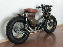 Pot d'&eacute;chappement sportif, dessous, inox, Streetcub, double