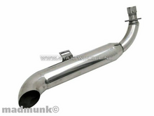 Pot d'&eacute;chappement sportif, dessous, simple, drag pipe, &eacute;pais