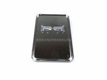 Support de plaque d'immatriculation chrom&eacute; debout