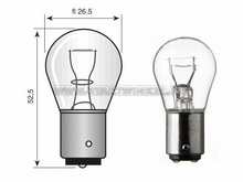Ampoule BA15-S, simple, 12 volts, 18 watts