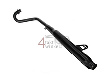 Echappement sportif, en haut, trompette, acier inox, ST125 Dax, r&eacute;f. JB04xxxx, noir