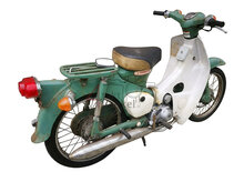 VENDU! Honda C50 OT Japanese, green, 1047 km