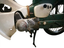 VENDU! Honda C50 OT Japanese, green, 1047 km