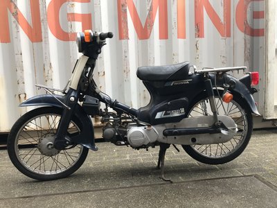 Verkocht, Honda C50 NT Japans, blauw