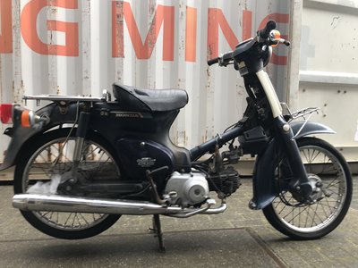 Verkocht, Honda C50 NT Japans, blauw