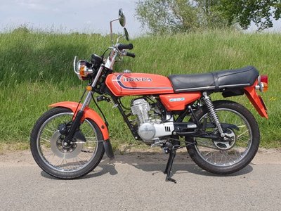 VERKOCHT! Honda CB50J, Oranje, 6250km, met kenteken